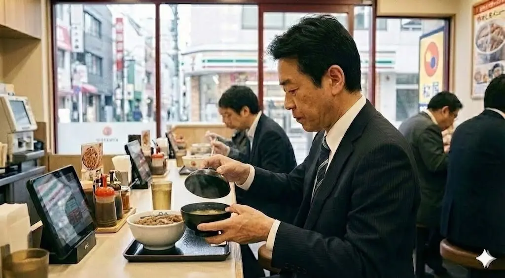 Opening Miso Soup Bowl Lid