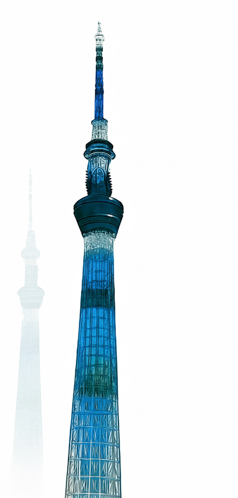 Tokyo Skytree silhouette